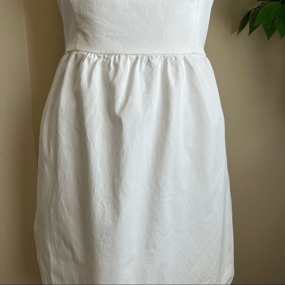 Laila Azhar Strapless Bubble Hem Corset Tie Dress White Sz 8 - Picture 5 of 16